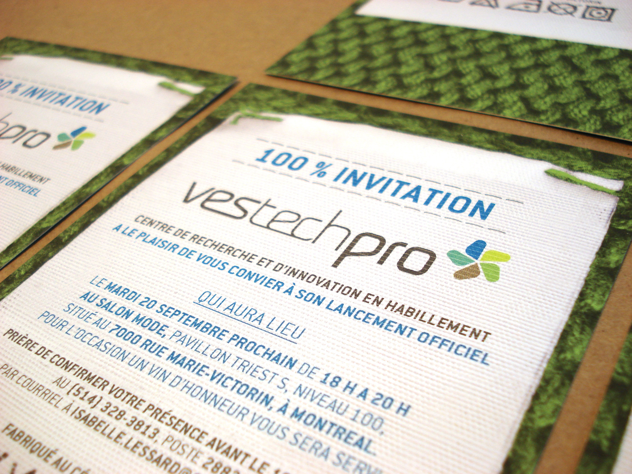 Carton d'invitation de Vestechpro.
